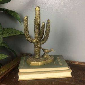Brass Cactus & Road Runner 🌵